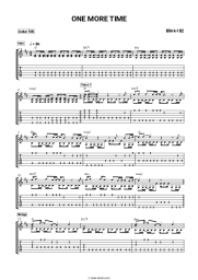 Sheet music, chords Blink-182 - ONE MORE TIME