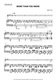 Sheet music, chords Blink-182 - MORE THAN YOU KNOW