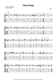 Sheet music, chords FKJ - Ylang Ylang