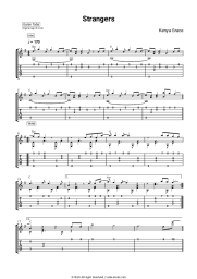 Sheet music, chords Kenya Grace - Strangers