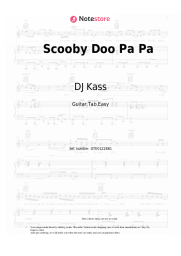 Sheet music, chords DJ Kass - Scooby Doo Pa Pa