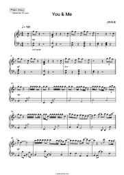 Sheet music, chords JENNIE - You & Me