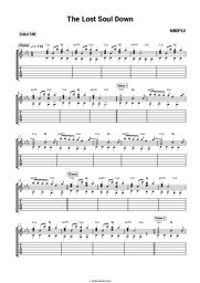 Sheet music, chords NBSPLV - The Lost Soul Down