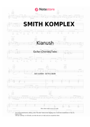 Sheet music, chords Kianush - SMITH KOMPLEX