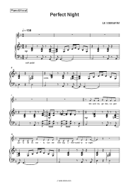 Sheet music, chords LE SSERAFIM - Perfect Night