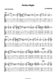 Sheet music, chords LE SSERAFIM - Perfect Night
