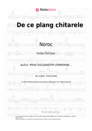 Sheet music, chords Noroc - De ce plang chitarele