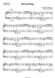 Sheet music, chords Jan SEVEN dettwyler, Johannes Oerding - Kurz auf Stop