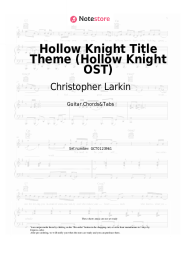 Sheet music, chords Christopher Larkin - Hollow Knight Title Theme (Hollow Knight OST)