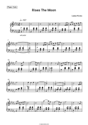 Sheet music, chords Liana Flores - rises the moon