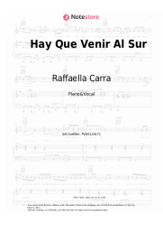 Sheet music, chords Raffaella Carra - Hay Que Venir Al Sur