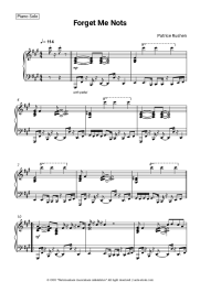 Sheet music, chords Patrice Rushen - Forget Me Nots