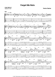 Sheet music, chords Patrice Rushen - Forget Me Nots