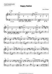 Sheet music, chords Ace of Base - Happy Nation