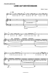 Sheet music, chords FiNCH, Tream - LiEBE AUF DER RÜCKBANK