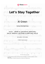 Sheet music, chords Al Green - Let’s Stay Together