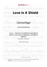 Sheet music, chords Camouflage - Love Is A Shield