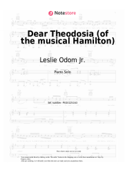 undefined Leslie Odom Jr., Lin-Manuel Miranda - Dear Theodosia (of the musical Hamilton)