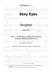 Sheet music, chords Whigfield - Sexy Eyes