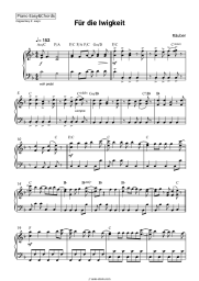 Sheet music, chords Räuber - Für die Iwigkeit