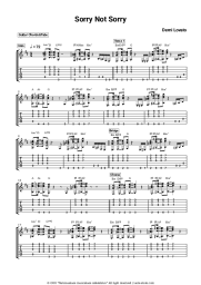 Sheet music, chords Demi Lovato - Sorry Not Sorry