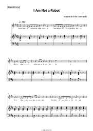 Sheet music, chords Marina and the Diamonds - I Am Not a Robot