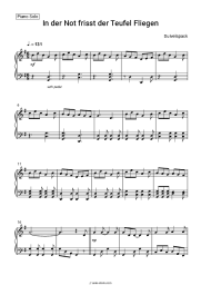 Sheet music, chords Duivelspack - In der Not frisst der Teufel Fliegen