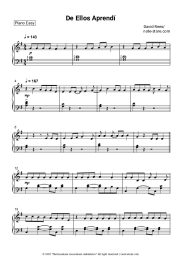 Sheet music, chords David Rees - De Ellos Aprendí