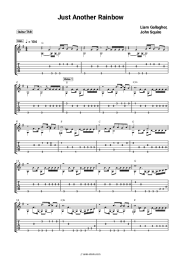 Sheet music, chords Liam Gallagher, John Squire - Just Another Rainbow