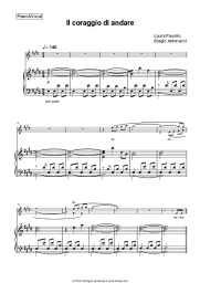 Sheet music, chords Laura Pausini, Biagio Antonacci - Il coraggio di andare