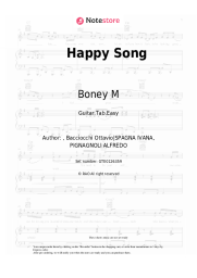 Sheet music, chords Boney M - Happy Song