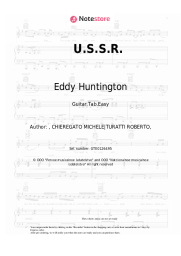 Sheet music, chords Eddy Huntington - U.S.S.R.