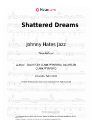 Sheet music, chords Johnny Hates Jazz - Shattered Dreams