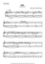 Sheet music, chords Billy Gillies, Hannah Boleyn - DNA (Loving You)