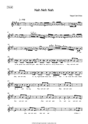 Sheet music, chords Vaya Con Dios - Nah Neh Nah