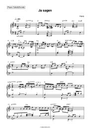 Sheet music, chords Hava - Ja sagen