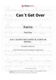 Sheet music, chords Kasino - Can´t Get Over