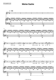 Sheet music, chords Broilers - Meine Sache