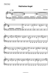 Sheet music, chords Frei.Wild - Hab keine Angst