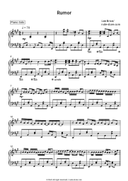 Sheet music, chords Lee Brice - Rumor