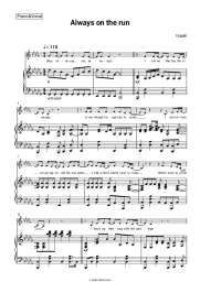 Sheet music, chords Isaak - Always on the run