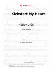 Sheet music, chords Mötley Crüe - Kickstart My Heart