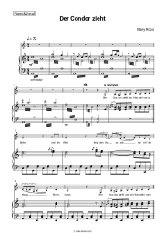 Sheet music, chords Mary Roos - Der Condor zieht