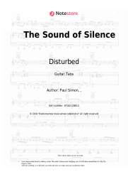 Sheet music, chords Disturbed - The Sound of Silence