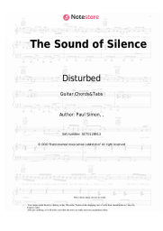 Sheet music, chords Disturbed - The Sound of Silence