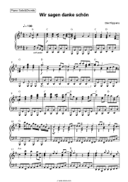 Sheet music, chords Die Flippers - Wir sagen danke schön