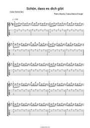 Sheet music, chords Pietro Basile, Diana-Maria Krieger - Schön, dass es dich gibt