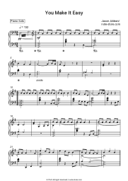 Sheet music, chords Jason Aldean - You Make It Easy