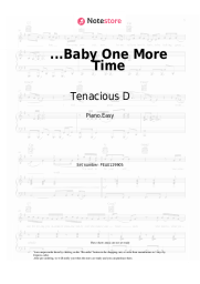 Sheet music, chords Tenacious D - ...Baby One More Time