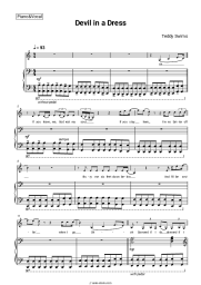 Sheet music, chords Teddy Swims - Devil in a Dress